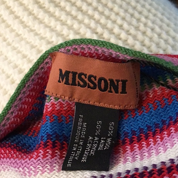 Missoni Multicolor Chevron Knit NWT Poncho - Picture 4 of 4